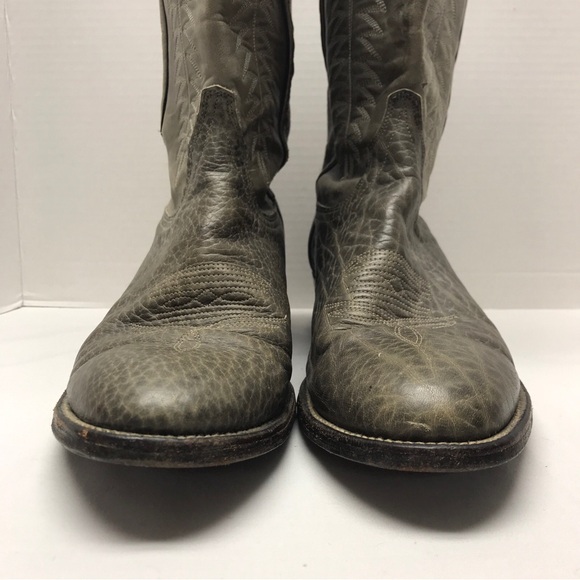 Wrangler Cowboy Western Brown Leather Oil Resistant Boots Men’s Size 10.5D USA - Picture 4 of 16